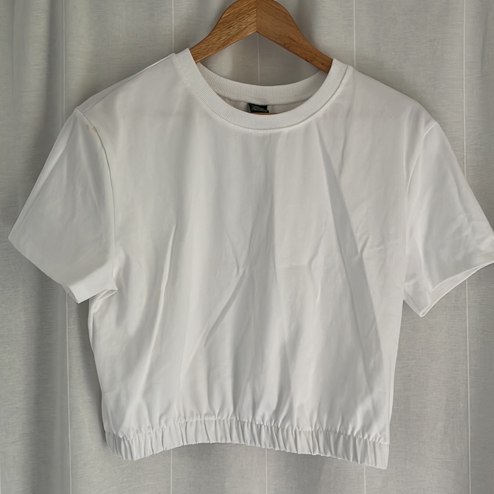 Wild Fable Cotton Short Sleeve Sweatshirt Top, Sz M